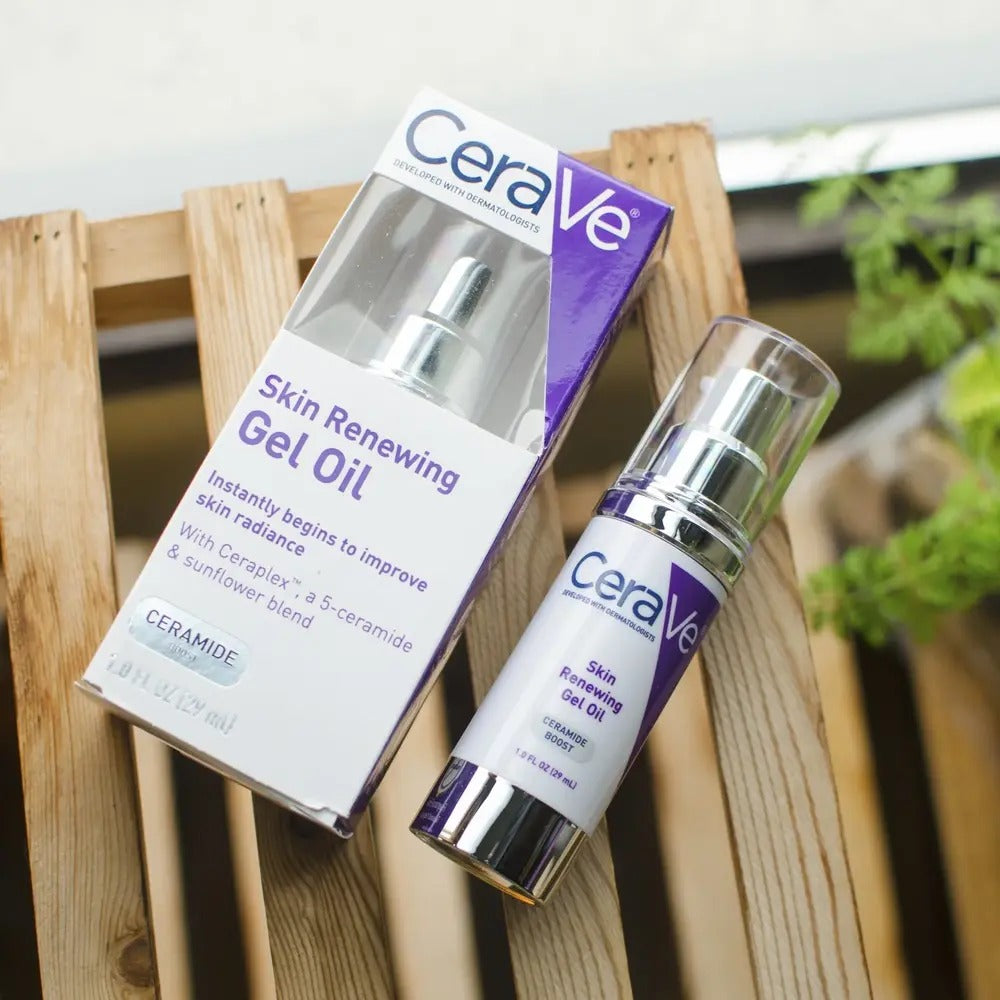 CeraVe Skin Renewing Gel Oil with 5 Ceramides & Sunflower Blend