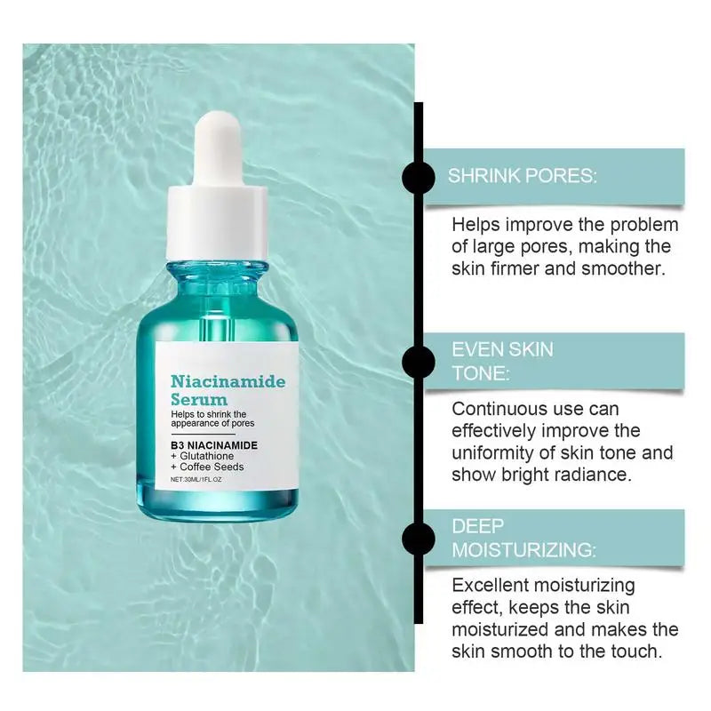 Niacinamide Serum Hyaluronic Acid Moisturizing Niacinamide Facial Serum Whitening Dark Spots Removal Rejuvenation Serum 30ml
