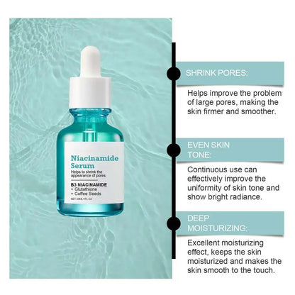 Niacinamide Serum Hyaluronic Acid Moisturizing Niacinamide Facial Serum Whitening Dark Spots Removal Rejuvenation Serum 30ml