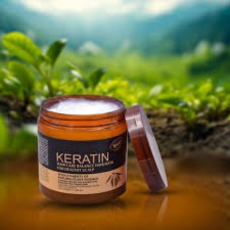 Keratin Hair Mask – Deep Repair & Shine Treatment with 7 Oils & Herbal Extracts for Smooth, Frizz-Free Hair