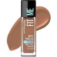 Maybelline Fit Me Matte + Poreless Foundation – Oil-Free, Long-Lasting Liquid Foundation with Natural Matte Finish for Normal to Oily Skin