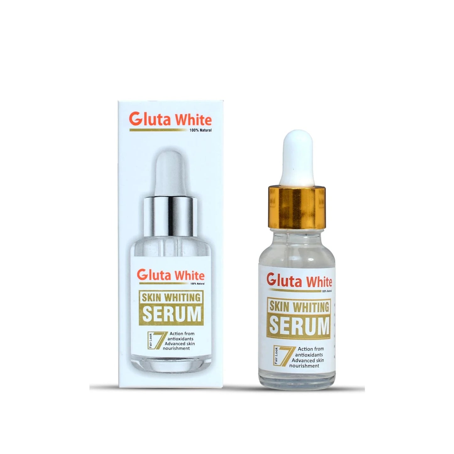 Gluta White Skin Whitening Serum – Advanced Glutathione Brightening Formula for Dark Spots, Pigmentation & Radiant Glow