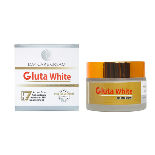 Gluta White Day & Night Cream – Advanced Brightening & Anti-Aging Formula with Glutathione, Vitamin C & E for Radiant, Even-Toned Skin
