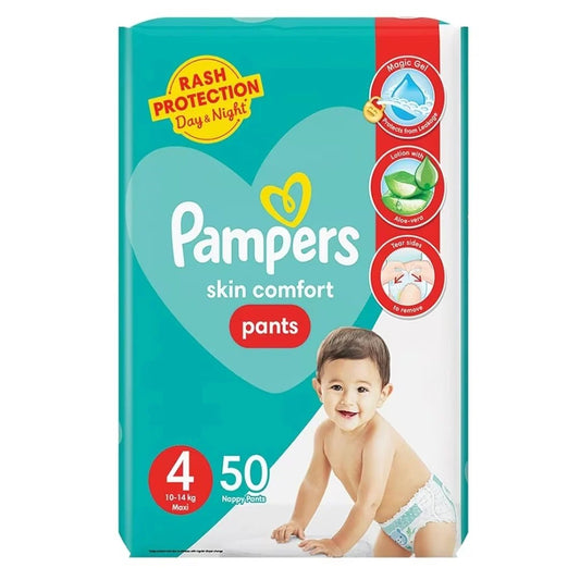 Pampers Skin Comfort Pants Size 4 (Maxi), 50 Ct