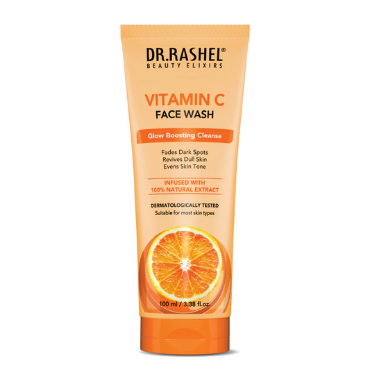 Dr Rashel Vitamin C Brightening Face Wash – Deep Cleansing & Anti-Aging Facial Cleanser with Hyaluronic Acid & Niacinamide