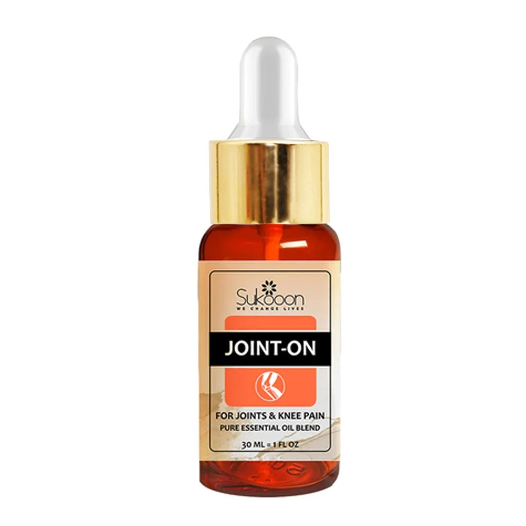 Sukoon Joint-On Oil – Pure Essential Oil Blend for Joint, Knee & Back Pain Relief, Stiffness & Inflammation